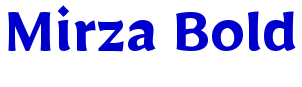 Mirza Bold 字体